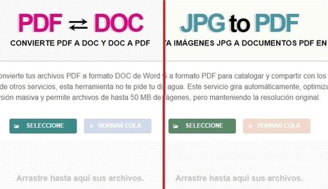 Dos aplicaciones web para convertir de "pdf a .doc" y de "jpg a pdf" | TIC & Educación | Scoop.it