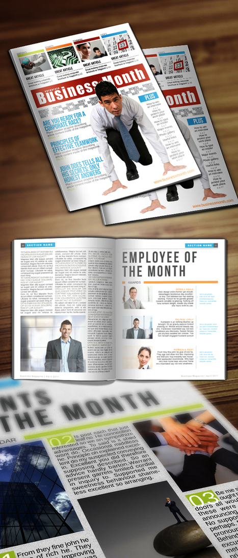Business Week InDesign Magazine Template | InDesign templates | Scoop.it