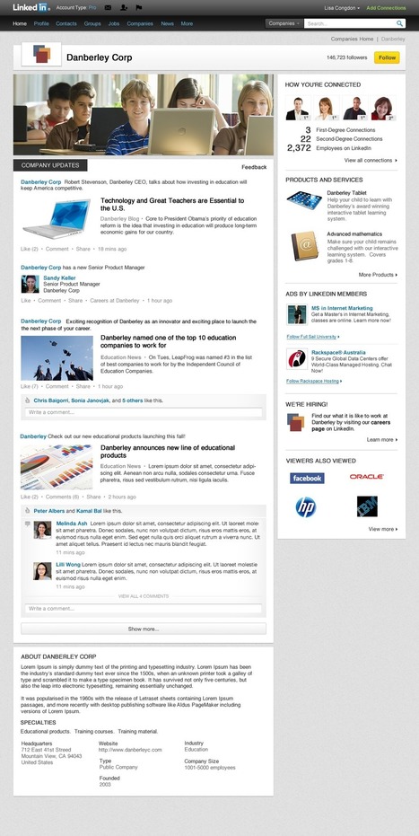LinkedIn fait évoluer ses pages entreprises | Toulouse networks | Scoop.it