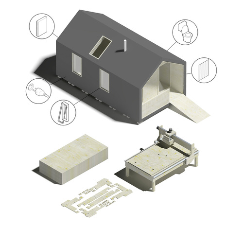 SketchUp House : Une ossature bois réalisée par machine outils (+vidéo) | Build Green, pour un habitat écologique | Scoop.it