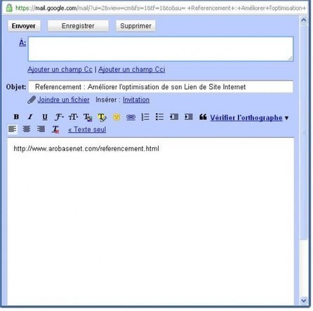 Un bookmarklet pour partager une URL par Gmail | Les Infos de Ballajack | Formation Agile | Scoop.it