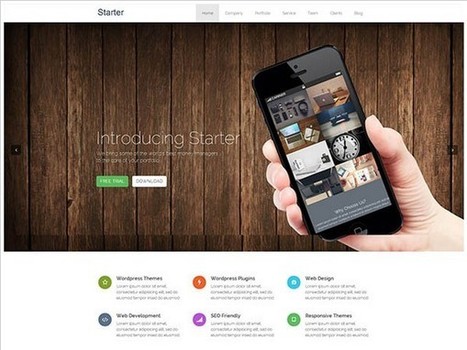 WordPress Template of the Week: Starter | Blogfreakz - Web Design and Web Development resources | Wordpress templates | Scoop.it