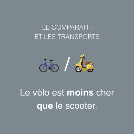 Le comparatif | TICE et langues | Scoop.it