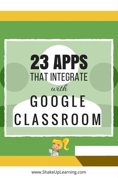 Twenty-three awesome apps that integrate with Google Classroom | Shake Up Learning | Creative teaching and learning | Scoop.it