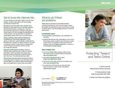 Help teach tweens/teens about #Onlinesafety & preventing potential risks | Latest Social Media News | Scoop.it