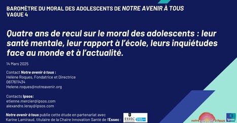 Baromètre du moral des adolescents : un jeune sur quatre fait l’objet d’une suspicion d’un trouble anxieux généralisé | Actualité sanitaire et sociale - CRDI Croix-Rouge Compétence                               Hauts-de-France | Scoop.it