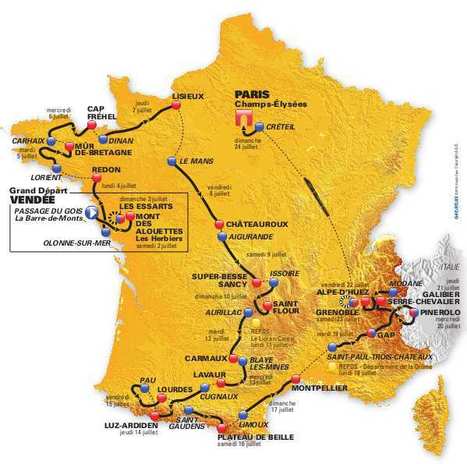 Le parcours du Tour de France 2011 | Le Tour | Scoop.it