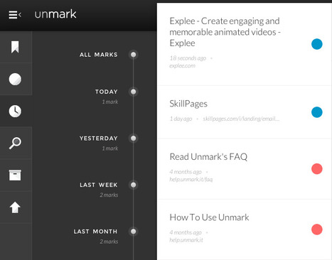 Curate, Organize and Archive Your Favorite Bookmarks On The Fly with Unmark | Education 2.0 & 3.0 | Scoop.it