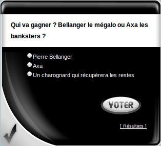 Skyrock Bellanger vs Axa, mégalo contre banksters - sondage | Bankster | Scoop.it