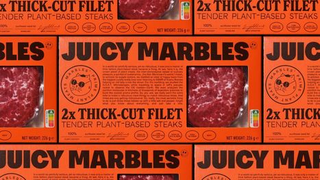 Plant-Based Steak Juicy Marbles' Branding Turns On the Charm With Bright, Maximalist Fun | Dieline - Design, Branding & Packaging Inspiration | Inspired By Design | Scoop.it