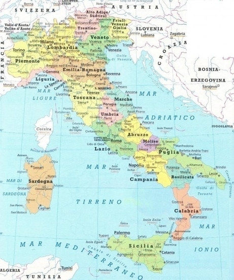 Italië kaart | De beste interactieve Italie kaarten vindt u hier! | Good Things From Italy - Le Cose Buone d'Italia | Scoop.it