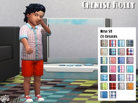 Chemise pour bambin Sims 4 << Fuyaya sur Sims Artists | Les Sims | Scoop.it