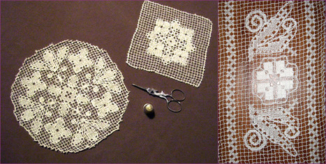 La broderie sur filet noué | Point de croix | Scoop.it