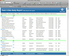 cheedoh-fm: Peek A Boo Body Report Technique/Demo File | Claris FileMaker Love | Scoop.it