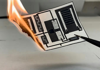 Disposable electronics circuit board made of a sheet paper with fully integrated electrical components | Amazing Science | Scoop.it