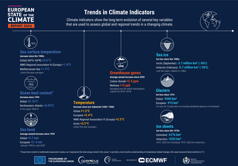 État du climat en Europe 2024 - Copernicus | Biodiversité | Scoop.it