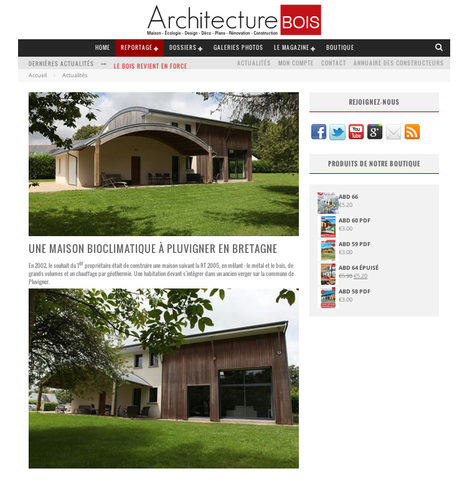 " UNE MAISON BIOCLIMATIQUE À PLUVIGNER EN BRETAGNE " Architecture BOIS | Architecture, maisons bois & bioclimatiques | Scoop.it
