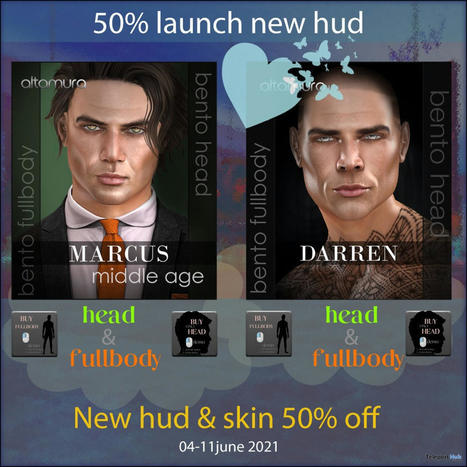 Marcus & Darren Bento Full Body & Head 50% Off Promo by Altamura | Teleport Hub - Second Life Deals | Second Life Freebies | Scoop.it