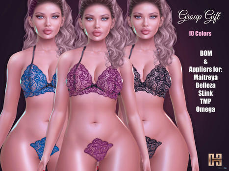 Victoria Lingerie Set Fatpack March 2022 Group Gift by Hilly Haalan | Teleport Hub - Second Life Freebies | Second Life Freebies | Scoop.it