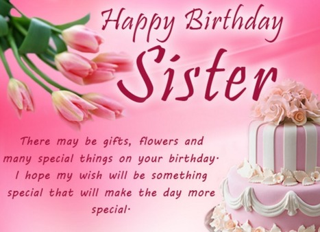 Best Happy Birthday For Sister Quotes Sms Mes
