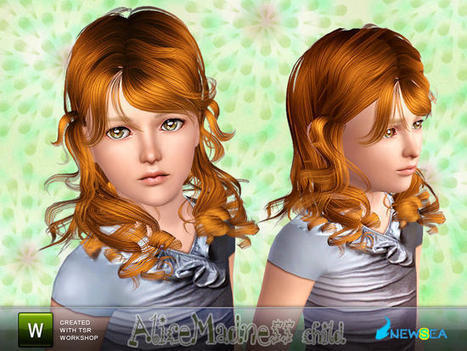 Newsea AliceMadness Child Hairstyle : GRATUIT pendant 24h sur TSR | Les Sims | Scoop.it