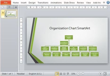 Widescreen Organizational Chart Template For PowerPoint | PowerPoint presentations and PPT templates | Scoop.it