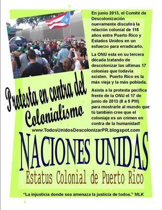 Compañeros Unidos para la Descolonización de Puerto Rico ¡Únete a 2 protestas hasta lograrlo! | MOVIMIENTOS SOCIALES | Scoop.it
