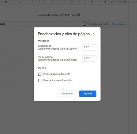 Cómo crear encabezados y pies de página en Docs | TIC & Educación | Scoop.it