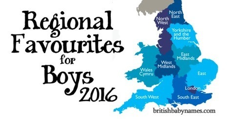 Regional Favourites for Boys 2016 | Name News | Scoop.it
