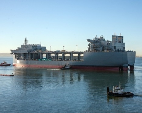 Le chantier GD NASSCO a mis à l'eau la 1ère base flottante avancée (AFSB) de l'US Navy à partir d'un MLP modifié | Newsletter navale | Scoop.it