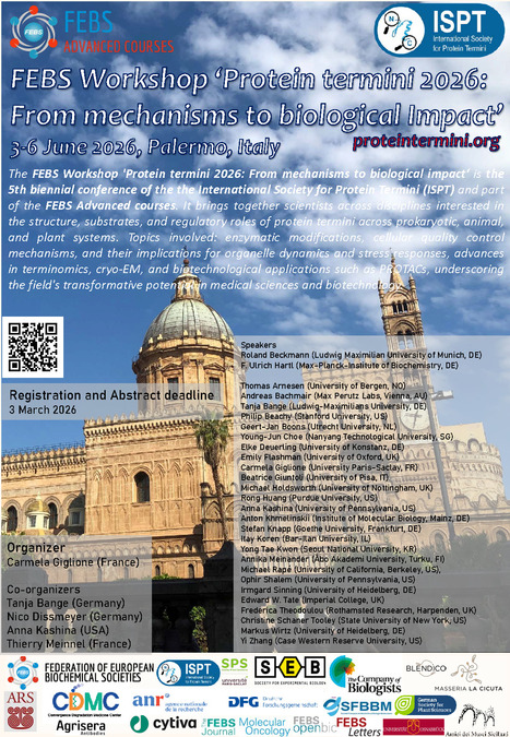 Protein Termini 2026 &ndash; International Society for Protein Termini (ISPT) -&nbsp; Palerme, 3-6 juin 2026 | Life Sciences Universit&eacute; Paris-Saclay | Scoop.it