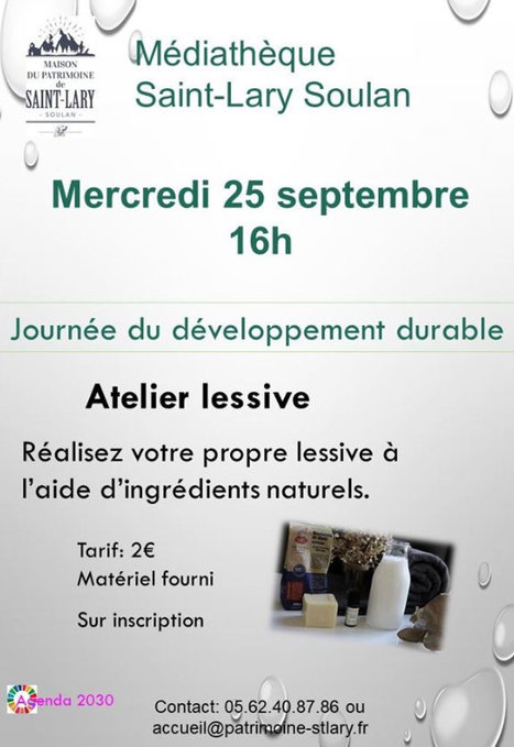 Atelier lessive à Saint-Lary Soulan le 25 septembre | Vallées d'Aure & Louron - Pyrénées | Scoop.it