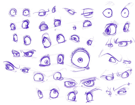 Manga Eye Drawing Reference Guide