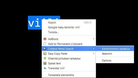 Kielitoimiston sanakirja in Chromes Context Search and Omnibox | 1Uutiset - Lukemisen tähden | Scoop.it