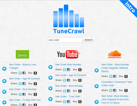 Tunecrawl, escuchar música online de YouTube, Spotify y SoundCloud | TIC & Educación | Scoop.it