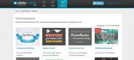SlideOnline te ayuda a compartir presentaciones online | Las TIC y la Educación | Scoop.it