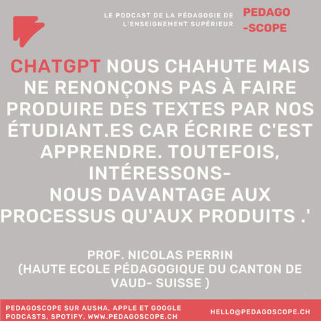 Podcast - Apprendre avec ChatGPT dans l'enseignement supérieur | Formation : Innovations et EdTech | Scoop.it