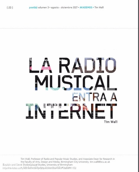 La radio musical entra a internet | Tim Wall | Comunicación en la era digital | Scoop.it