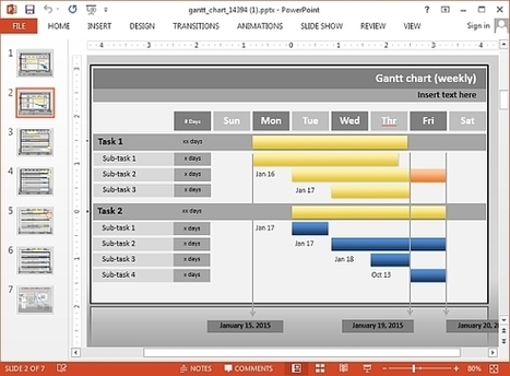 Interactive Gantt Chart Project Progress Template For PowerPoint | PowerPoint Presentation | PowerPoint presentations and PPT templates | Scoop.it