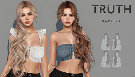 Darling Hair Fatpack With Style HUD September 2026 Group Gift by TRUTH HAIR | Teleport Hub - Second Life Freebies | Second Life Freebies | Scoop.it