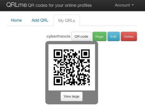 QRLme &ndash; crea c&oacute;digos QR para perfiles sociales | Realidad Aumentada | Scoop.it