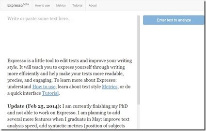 Free Writing Style Checker to Improve Writing Skills: Expresso || Free Software | DIGITAL LEARNING | Scoop.it