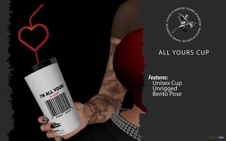 All Yours Bento Cup February 2023 Group Gift by Paper.Sparrow | Teleport Hub - Second Life Freebies | Second Life Freebies | Scoop.it