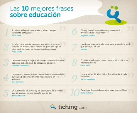 Las 10 mejores frases sobre educación | A New Society, a new education! | Scoop.it