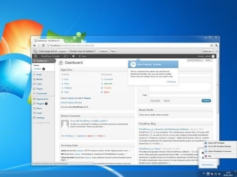 WP Portable, Wordpress en version portable sur ton ordinateur ou sur ta clé usb | 21st Century Tools for Teaching-People and Learners | Scoop.it