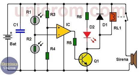Circuito detector de sombra con dos LDRs | tecno4 | Scoop.it