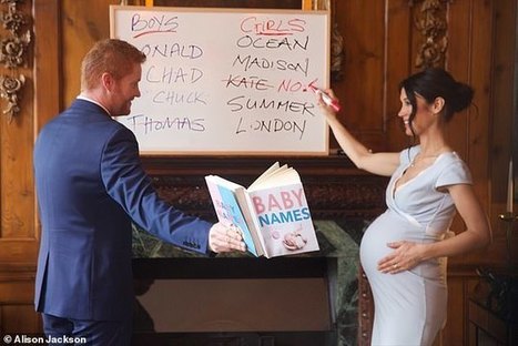 Spoof photos show Harry and Meghan preparing for the birth of the new royal baby | Daily | Name News | Scoop.it