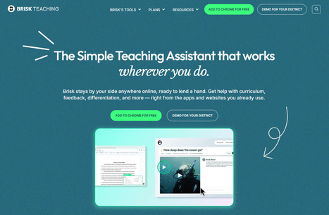 Brisk Teaching - Free AI for Teachers | Teach Smarter, Not Harder | Scoop.it