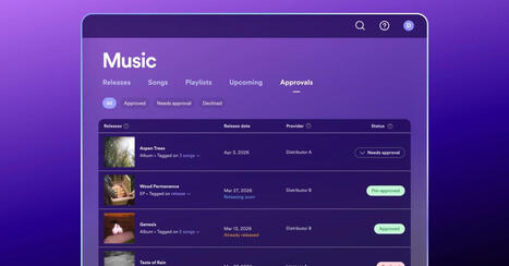 Spotify is letting artists manually approve releases to combat AI fakes | Hypebot &bull; new music industry, music marketing & music tech news from across the web | Scoop.it