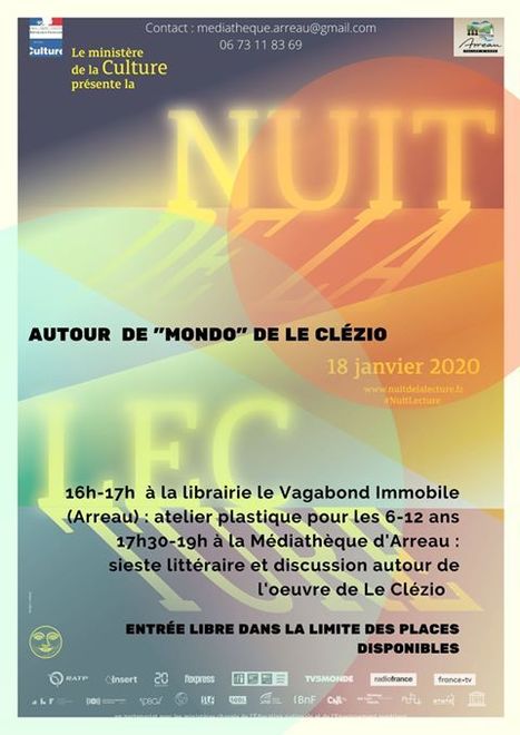 Nuit de la lecture : animations autour de JMG Le Clézio à Arreau le 18 janvier | Vallées d'Aure & Louron - Pyrénées | Scoop.it